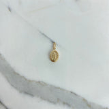 Dije Virgen del Carmen 0.75gr / 2cm / Troquelado Oro Amarillo &