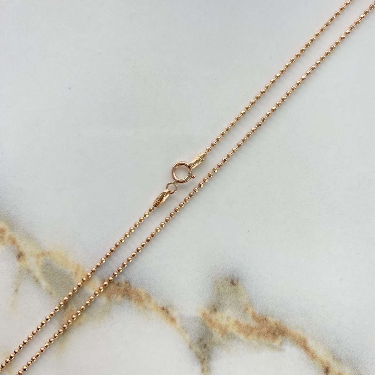 Cadena Militar 3.45gr / 60cm / 1.2mm Oro Rosa +3 &