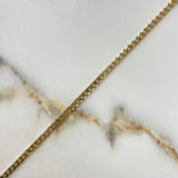 Pulso Cubano 8.8gr / 20cm / 3.35mm Macizo Oro Amarillo +0 &