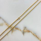 Cadena Lazo 2.8gr / 50cm / 1.8mm Oro Amarillo +3 &