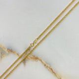 Cadena Lazo 2.2gr / 60cm / 1.7mm Oro Amarillo +3 *