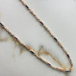 Cadena Rustica Pino 63.05gr / 65cm / 3.5mm Cera Negra Dos Oros Blanco Rosa $
