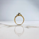 Anillo Disco 9.35gr / T10 3/4 / Circones Blancos Azul Dos Oros Amarillo Blanco (Oferta) &