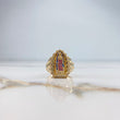 Anillo Virgen De Guadalupe 7.4gr / T7  / Circones Blancos Azules Fucsias Oro Amarillo &