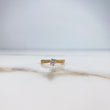 Anillo Solitario Churumbela 1.75gr / T6 1/4 / Circones Blancos Oro Amarillo &