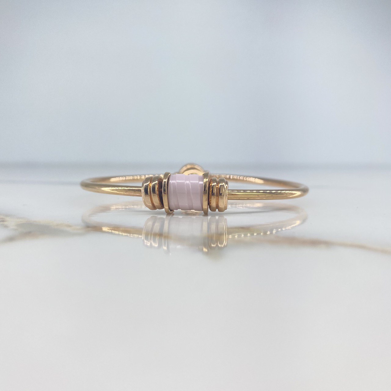 Pulso BV 14.2gr / 15.5cm / Ceramica Rosada Oro Rosa &