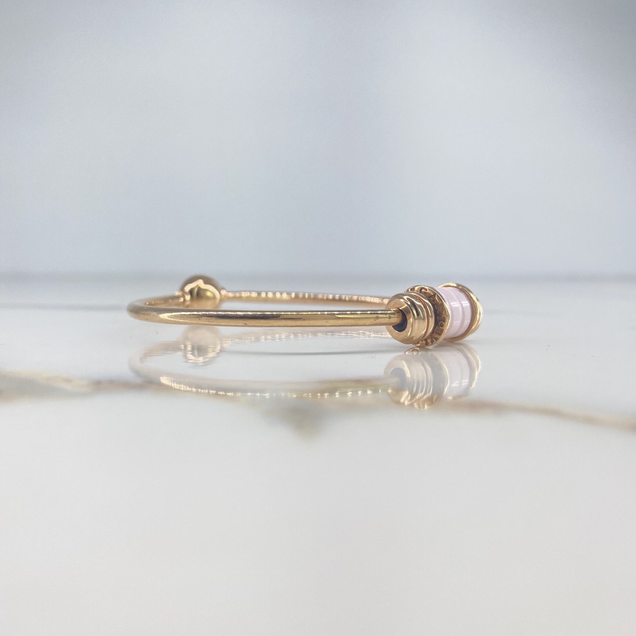 Pulso BV 14.2gr / 15.5cm / Ceramica Rosada Oro Rosa &