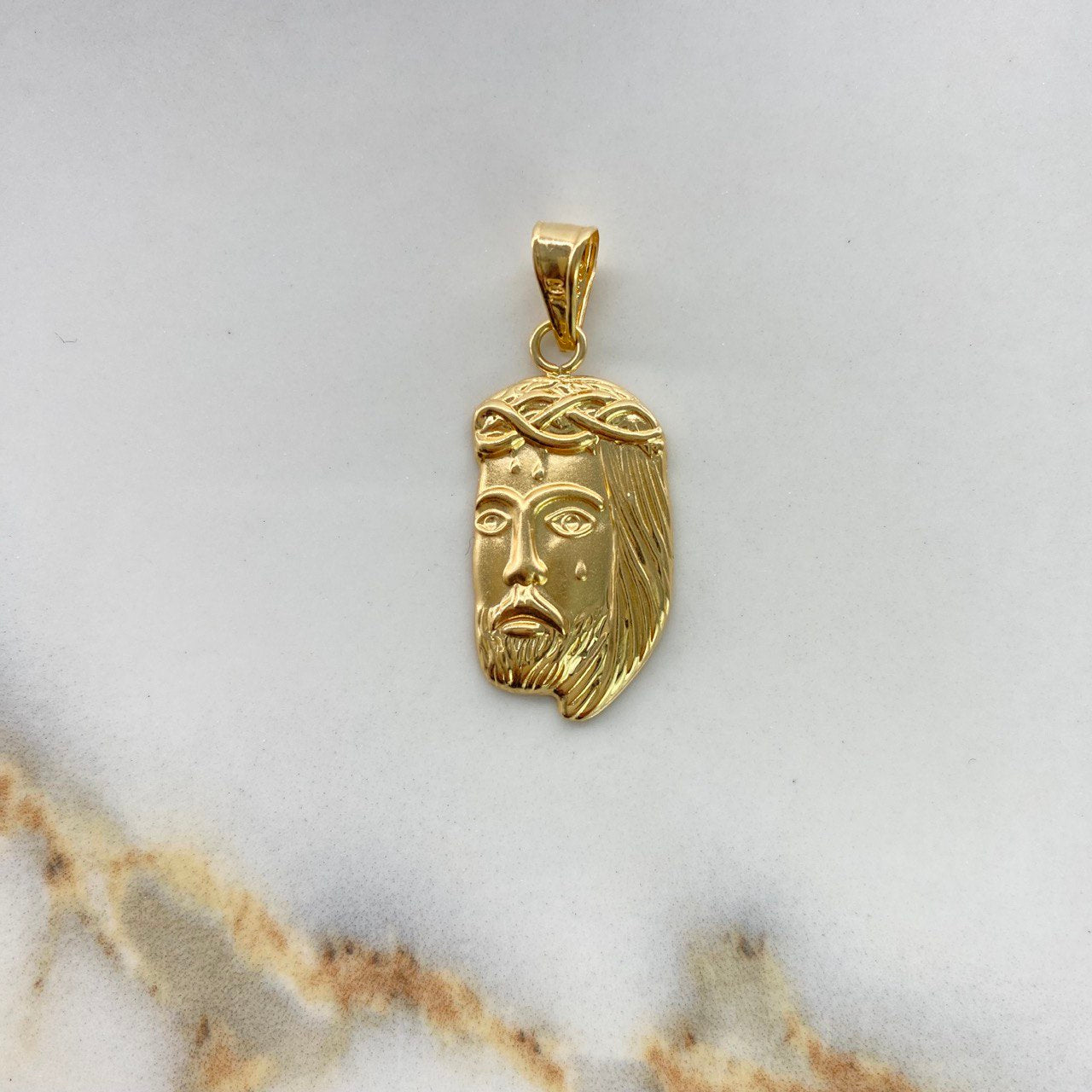 Dije Rostro de Cristo 2.05gr / 3.4cm / Oro Amarillo &
