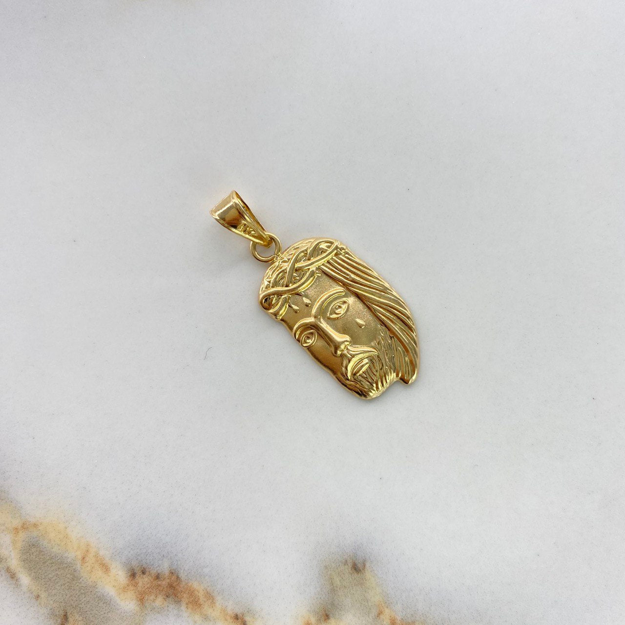 Dije Rostro de Cristo 2.05gr / 3.4cm / Oro Amarillo &