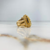 Anillo Virgen De Guadalupe 10gr / T10 1/2 / Circones Blancos Negros Oro Amarillo (Oferta) &