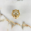 Anillo Pantera 11.7gr / T10 1/2 / Circones Negros Oro Amarillo &