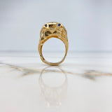 Anillo Pantera 11.7gr / T10 1/2 / Circones Negros Oro Amarillo &