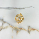 Anillo Pantera 11.7gr / T10 1/2 / Circones Negros Oro Amarillo &