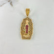 Dije Virgen De Guadalupe 10gr / 4.5cm / Circones Blancos Verdes Fucsias Oro Amarillo $