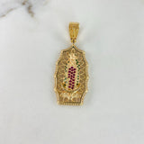 Dije Virgen De Guadalupe 10gr / 4.5cm / Circones Blancos Verdes Fucsias Oro Amarillo $