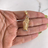 Dije Virgen del Carmen 6.15gr / 4.2cm / Circones Blancos Tres Oros $