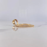 Dije Corazon 6.05gr / 3.5cm / Circones Blancos Fucsias Oro Amarillo $
