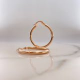 Candongas Nati 2.25gr / 2.7cm / Lisa Oro Rosa $