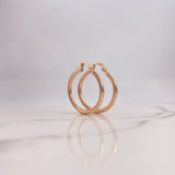 Candongas Nati 2.25gr / 2.7cm / Lisa Oro Rosa $
