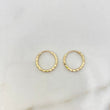 Candongas Kathe 0.55gr / 1cm / Diamantado Oro Amarillo $