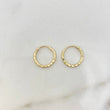 Candongas Kathe 0.6gr / 1cm / Diamantado Oro Amarillo $