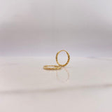 Candongas Kathe 0.35gr / 0.8cm / Diamantado Oro Amarillo $