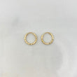 Candongas Kathe 0.35gr / 0.8cm / Diamantado Oro Amarillo $