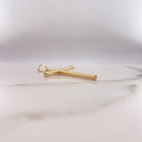 Dije Cruz 1.35gr / 4.5cm / Lisa Oro Amarillo $