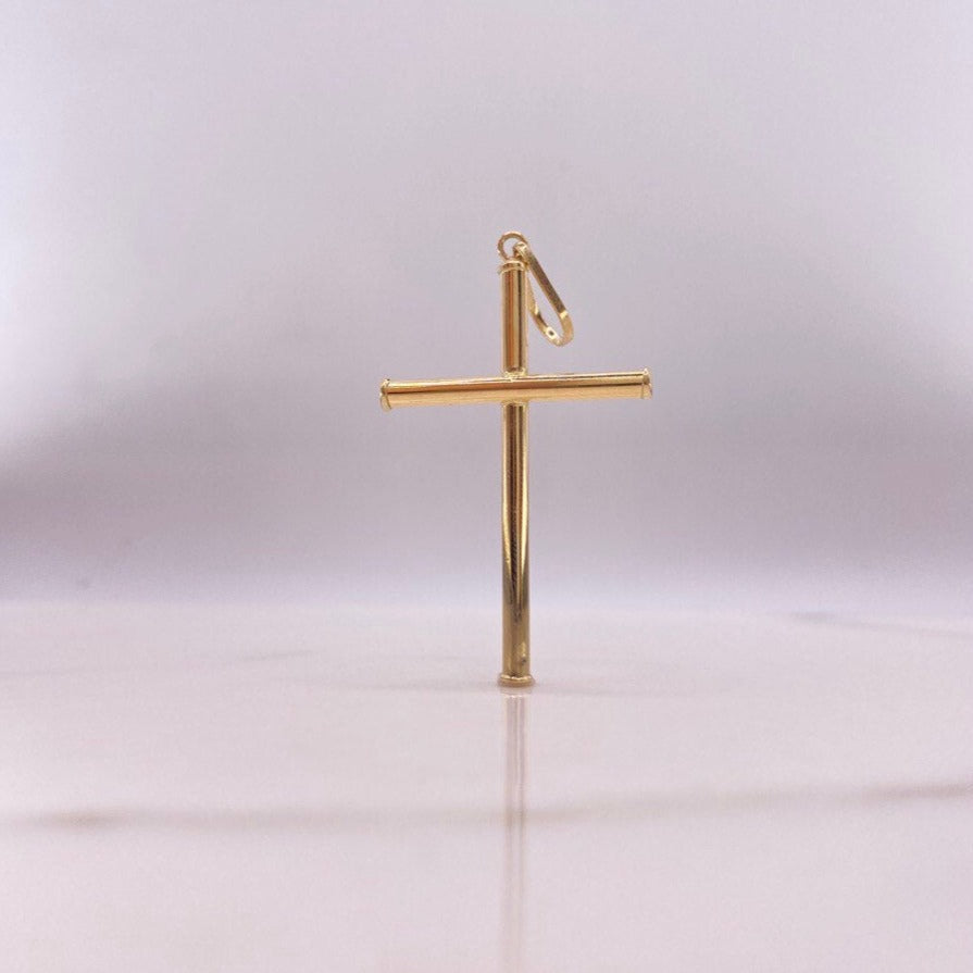 Dije Cruz 1.35gr / 4.5cm / Lisa Oro Amarillo $