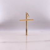 Dije Cruz 1.35gr / 4.5cm / Lisa Oro Amarillo $