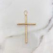 Dije Cruz 1.4gr / 5cm / Lisa Oro Amarillo $