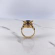Anillo Toro 7.3gr / T9 / Circones Negros Naranjas Oro Amarillo $