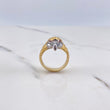 Anillo Aguila 8.65gr / T9/ Circones Naranja Dos Oros Amarillo Blanco $