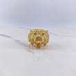 Anillo Tigre 11.55gr / T10 1/2 / Circones Verdes Oro Amarillo $