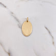 Dije Placa Ovalada 2.7gr / 3.5cm / 18mm-30mm Bordes Diamantados Oro Amarillo &