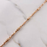 Cadena Rustica Dubai 32.5gr / 60cm / 4mm Oro Rosa &