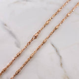 Cadena Rustica Dubai 32.5gr / 60cm / 4mm Oro Rosa &