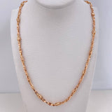 Cadena Rustica Dubai 32.5gr / 60cm / 4mm Oro Rosa &