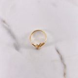 Anillo Mano 2.65gr / T6 / Circones Blancos Rojos Dos Oros Amarillo Blanco $