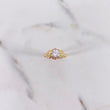 Anillo Corazon De Mar 1.95gr / T7 1/4 / Solitario Circones Blancos Rosados Oro Amarillo $