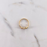 Anillo Cisne 15s 2.5gr / T7 1/2 / Circones Negros-Azules-Fucsias Oro Amarillo $