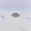 Anillo Argolla Puente 2.7gr / T6 / Circones Blancos Oro Blanco $