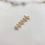 Herraje Mamá 2.1gr / 3cm / Circones Blancos Oro Amarillo $