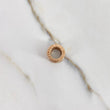 Dije Argolla Rustica 3.5gr / Circones Blancos Dos Oros Blanco Rosa $