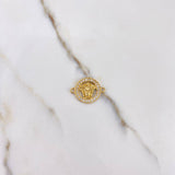 Herraje Medusa 2.4gr / 2cm / Circones Blancos Oro Amarillo $