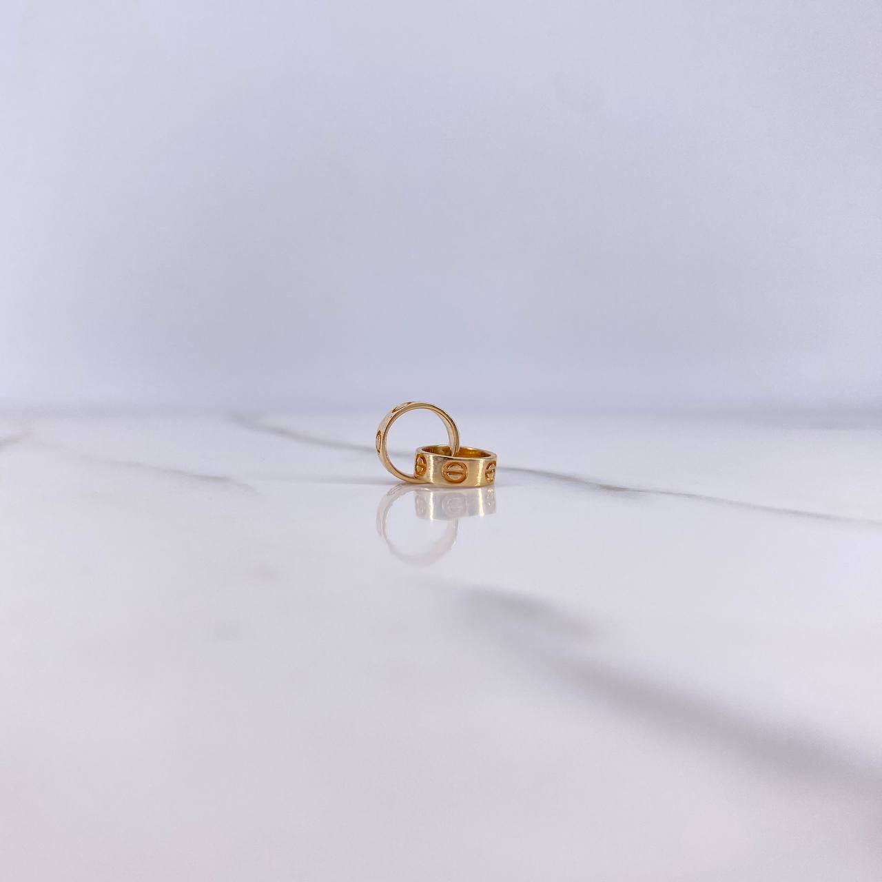 Herraje Argollas Tornillos 1.4gr / Oro Amarillo $