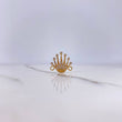 Herraje Corona Reina 2gr / 1.7cm / Circones Blancos Oro Amarillo $