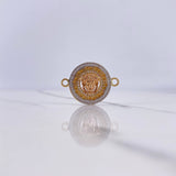 Herraje Medusa Tribal 4.4gr / 2.9cm / Circones Blancos Tres Oros $