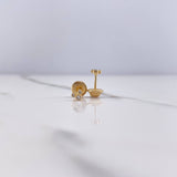 Topos Ratón 0.55gr / Circones Blancos Oro Amarillo $