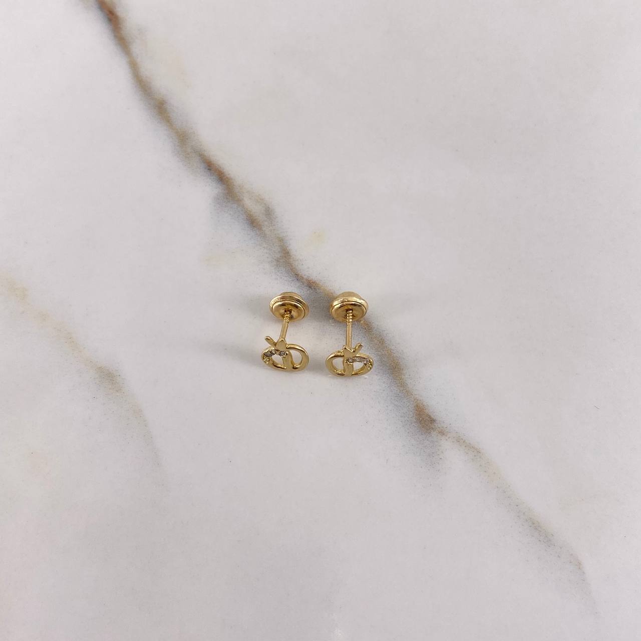 Topos Manzanas 0.9gr / Circones Blancos Oro Amarillo $